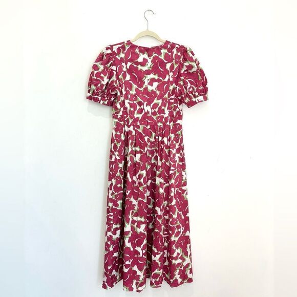 Diane Von Furstenberg Pink and White Midi Dress - Picture 8 of 12